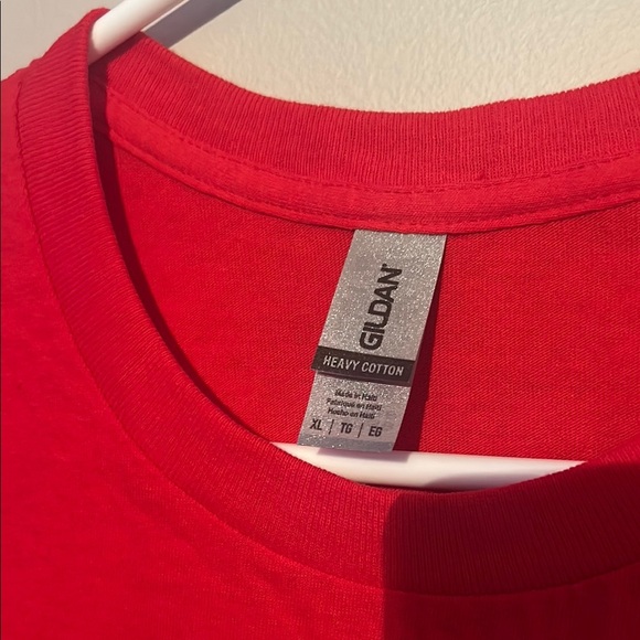 Red T-Shirt with Colorful Logo - Picture 2 of 3